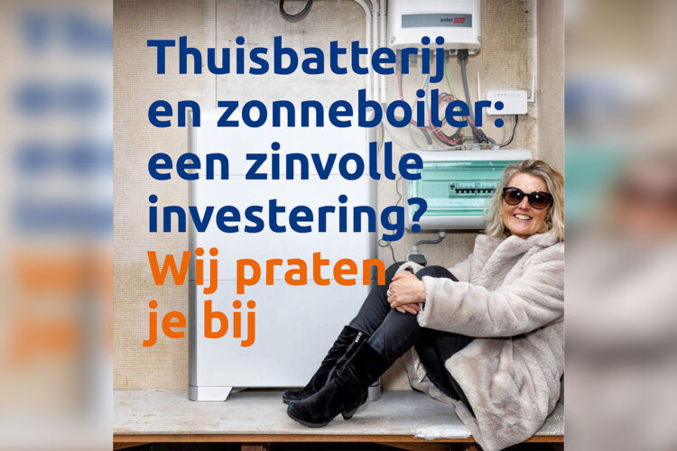 Informatieavond batterij en boiler: donderdag 15 mei